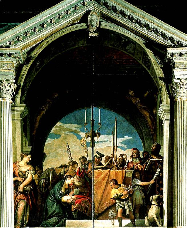 Paolo  Veronese presentation of christ Norge oil painting art